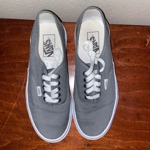 Gray Vans, size Men’s 7 or Women’s 8.5